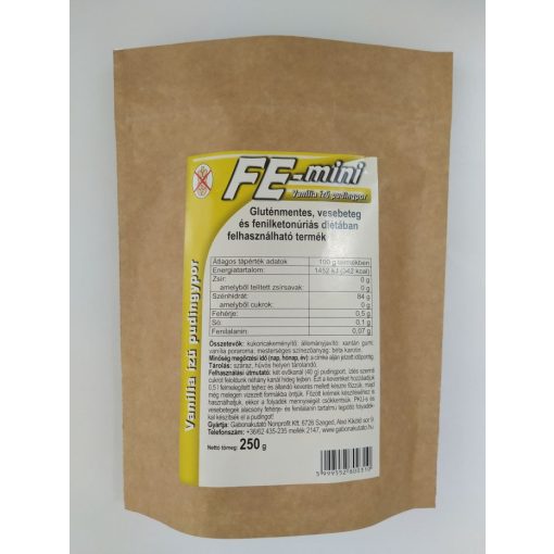Fe-mini pudingpor - vanília ízű (250g)