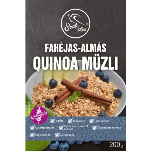 Szafi Free Fahéjas-almás quinoa müzli (200g) 