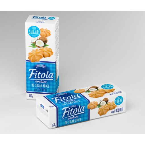 Fitola kókuszos keksz hozzáadott cukor nélkül (130g)