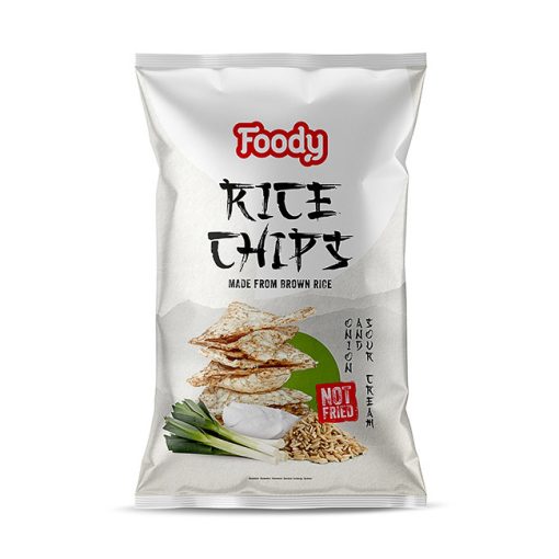 Foody Free rizs chips hagymás-tejfölös (50g) 