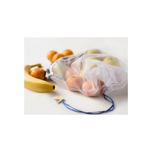 Kézműves öko zöldséges zsák szilva mintával