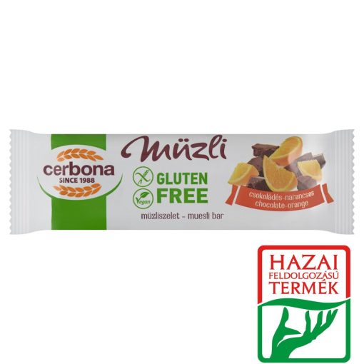 Cerbona Big GM csokoládés-narancsos müzliszelet kakaós bevonó talppal 35g