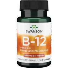 Swanson B12 vitamin 500mcg 100 kapszula Kobalamin