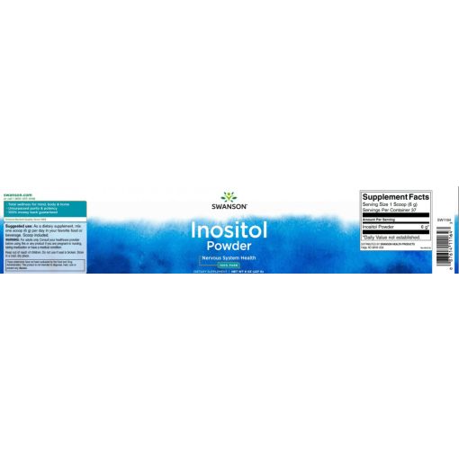 Swanson Inositol por 227g adagoló kanállal
