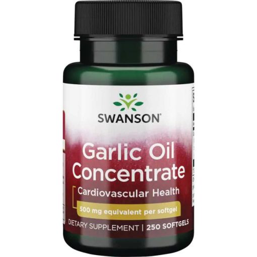 Swanson Garlic Oil Cocentrate (Fokhagyma olaj koncentrátum) 500mg 250 kapszula