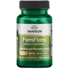   Swanson FemFlora probiotikum nőknek 7 törzs / 9,8 milliárd CFU / 60 kapszula