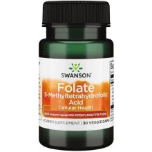 Swanson Folate 800mcg 30 kapszula 5-Methyltetrahydrofolic acid