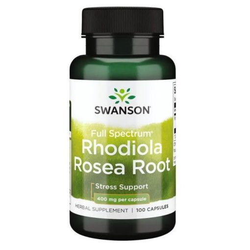 Swanson RHODIOLA ROSEA (Aranygyökér) 400mg 100 kapszula