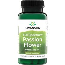 Swanson Golgotavirág (Passion flower) 500mg 60 kapszula