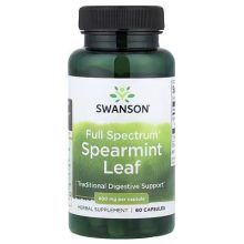 Swanson Spearmint Leaf 400mg 60 kapszula fodormentalevél