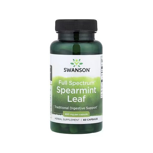 Swanson Spearmint Leaf 400mg 60 kapszula fodormentalevél