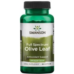 Swanson Olive Leaf (Oliva levél) 400mg 60 kapszula