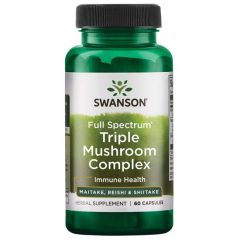   Swanson Triple Mushroom Complex 60 kapszula Maitake, Reishi, Shiitake