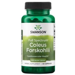   Swanson Coleus Forskohlii 400mg 60 kapszula (Indiai csalángyökér kivonat)