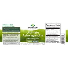 Swanson Ultimate Ashwagandha 250mg 60 kapszula (KSM-66® kivonat)