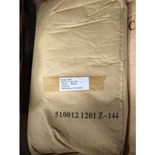 Paleolit Konjac liszt 25kg 120-200 mesh glükomannán tartalom min 90% lédig