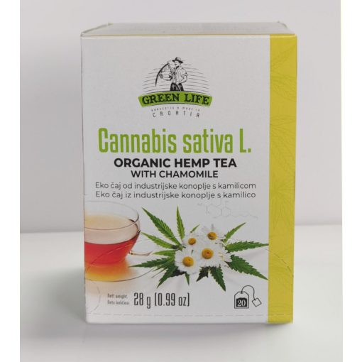 Green Life BIO Kender és kamilla tea 20 filter Organic Hemp Tea with Chamomile
