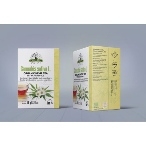 Green Life BIO Kender és kamilla tea 20 filter Organic Hemp Tea with Chamomile