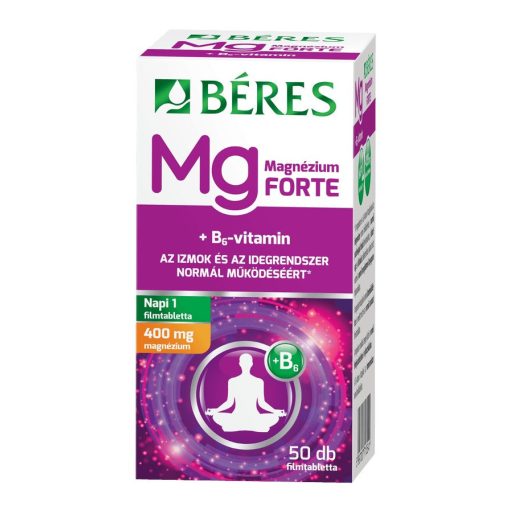 Béres Magnézium 400mg Forte B6- vitaminnal 50db filmtabletta