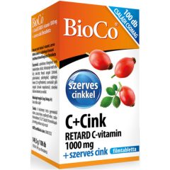   BioCo C+Cink Retard C-vitamin 1000mg + szerves cink 100db filmtabletta