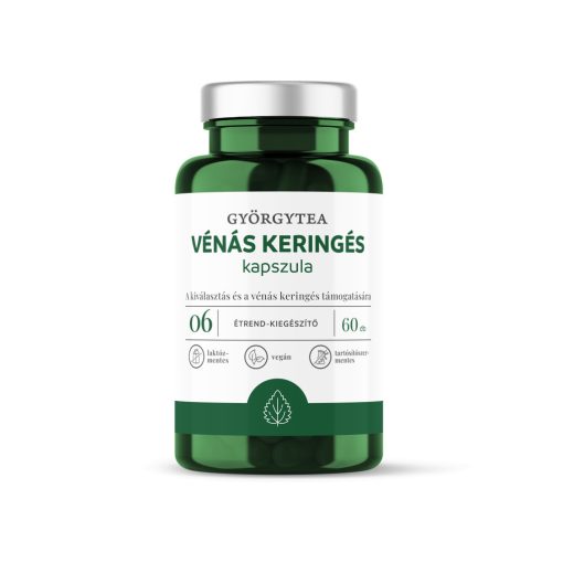 Györgytea Vénás keringés 60 kapszula 06 A kiválasztás, vénás keringés támogatója