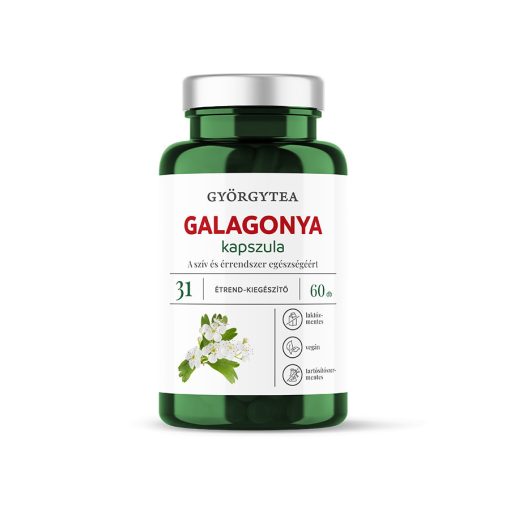 Györgytea Galagonya 60db kapszula 31 A szív és érrendszer egészségéért.