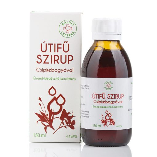 Bálint Cseppek Útifű szirup 150ml (csipkebogyóval)