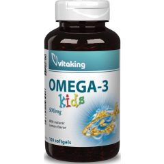 Vitaking Omega-3 Kids 500mg (100) lágykapszula