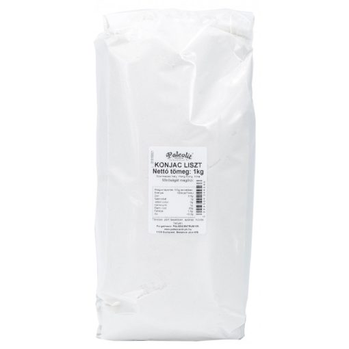 Paleolit Konjac liszt 1kg 120-200 mesh glükomannán tartalom min 90%