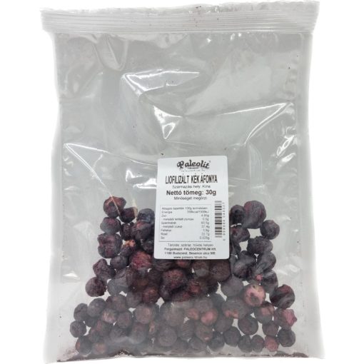 Paleolit Liofilizált kék áfonya 30g szemek Blueberries