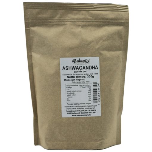 Paleolit Ashwagandha gyökér por 300g organikus