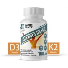   Natur Tanya® Szerves D3+K2 100db tablett menakinon-7, 4000NE D3, E-vitaminnal