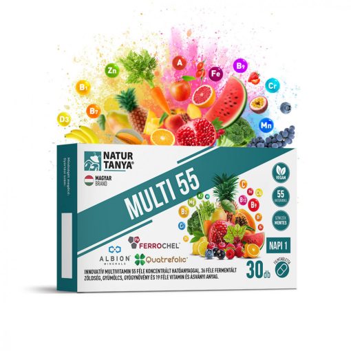 Natur Tanya® MULTI 55 fermentált multivitamin 30db filmtabletta