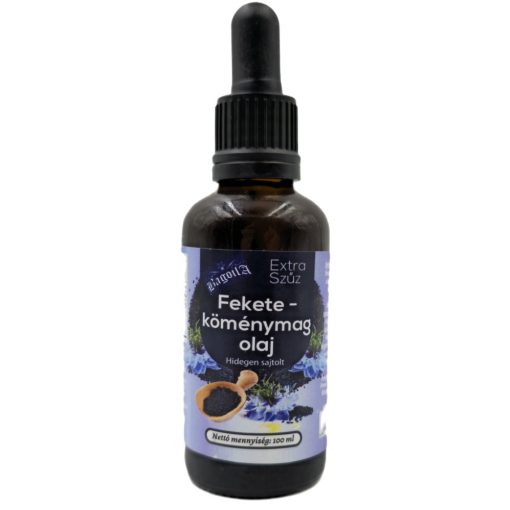 Bagoila Feketeköménymag olaj 100% 50ml hidegen sajtolt Nigella, pipettával