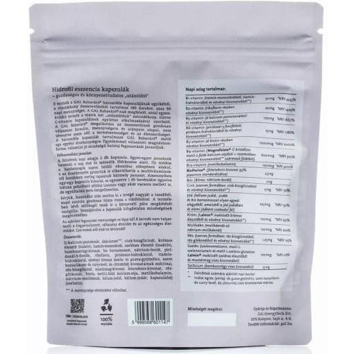 GAL Babaváró - 90 darabos utántöltő 90 lipofil+180 hidrofil+90 C-vitamin kapsz