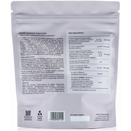 GAL Babaváró - 90 darabos utántöltő 90 lipofil+180 hidrofil+90 C-vitamin kapsz
