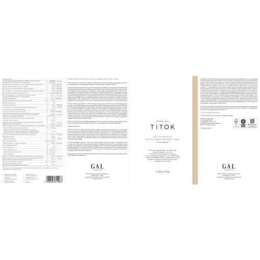 TITOK Multivitamin és Halkollagén ÚJ peptidek + MSM