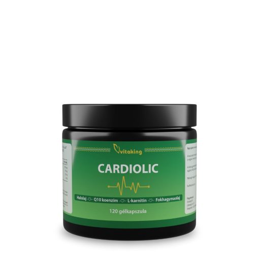 Vitaking Cardiolic (120) gélkapszula Halolaj + Q10 + L-karnitin + Fokhagyma
