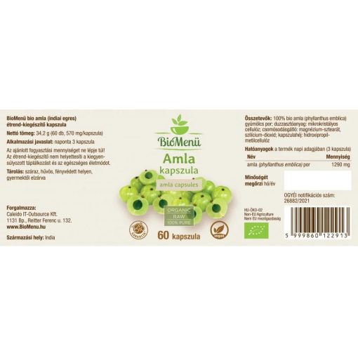 BIO Amla kapszula 60db BioMenü
