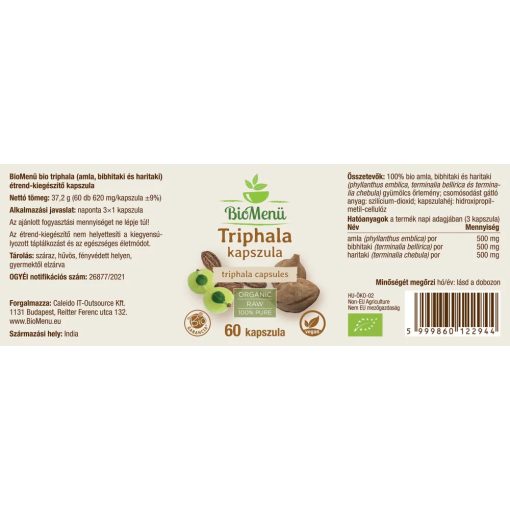BioMenü BIO Triphala kapszula 60db