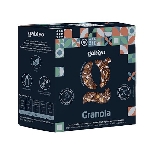 Gabiyo Granola Étcsokoládé-törökmogyoró 275g