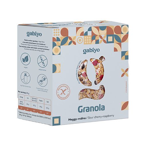 Gabiyo Granola Meggy-málna 275g