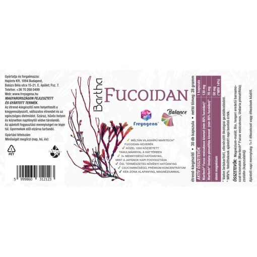 Freyagena Balance Bartha Fucoidan 30 kapszula