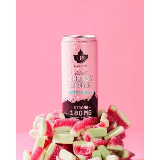 Puhdistamo Natural energy 330ml görög- dinnye ízű természetes energiaital DRS