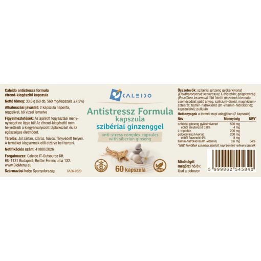 Caleido Antistressz formula kapszula 60db