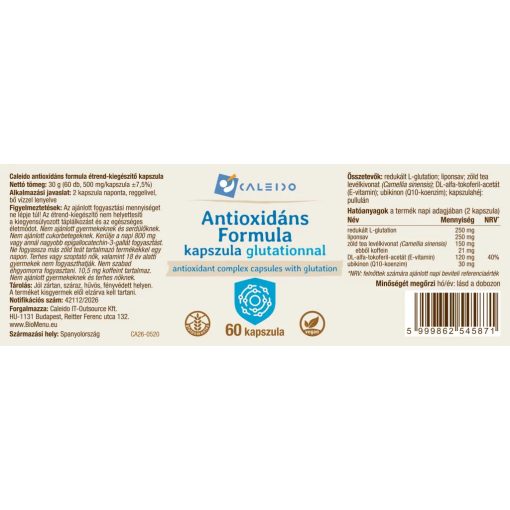 Caleido Antioxidáns formula kapszula 60db