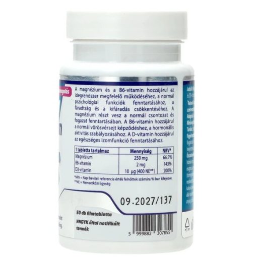 JutaVit Magnézium 250mg + B6 50db filmtabletta