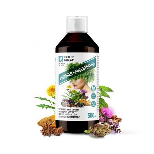 Natur Tanya® Puriden koncentrátum 500ml a szervezet méregtelenítéséhez