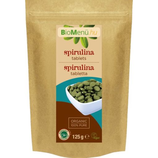 BIO Spirulina alga tabletta 125g BioMenü