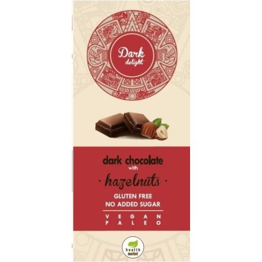 Étcsokoládé egész mogyoróval 80g Dark Delight